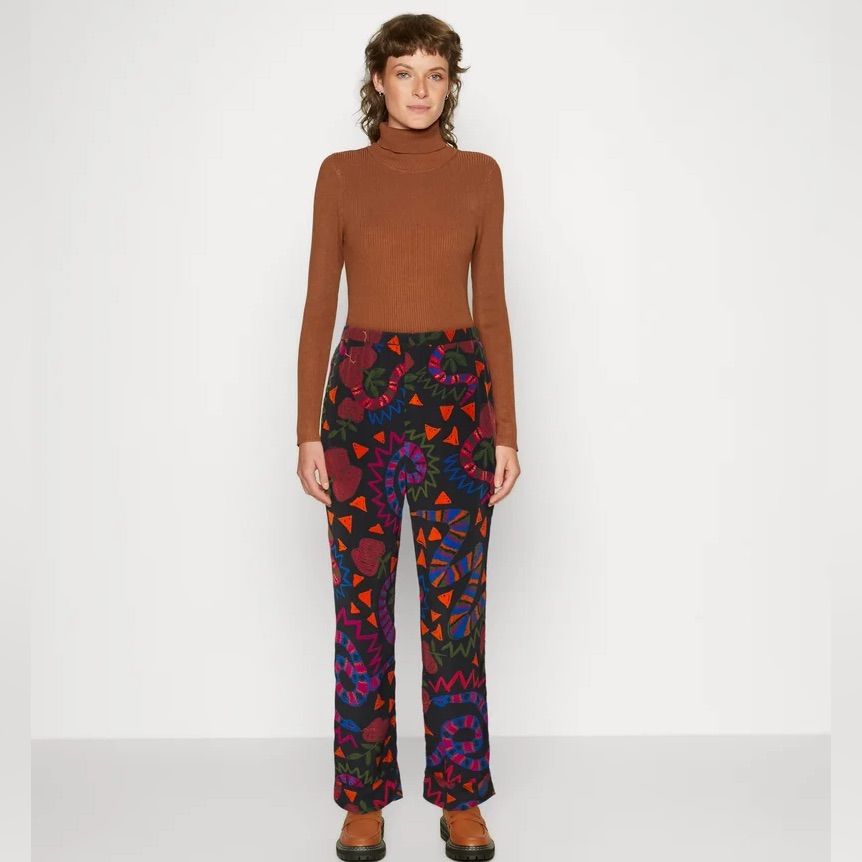 Farm Rio Snake Fruit Black Pant